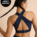 Crostini Full Coverage Sports Bra Navy Blue