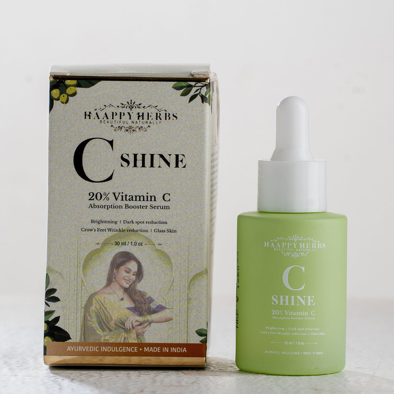 Haappyherbs C Shine 20% Vitamin C Absorption Booster Serum