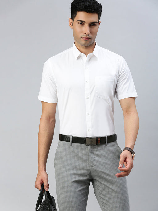Men Cotton Rich White Shirt Ever Win