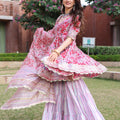 Tickled Pink Handblock Sharara Set