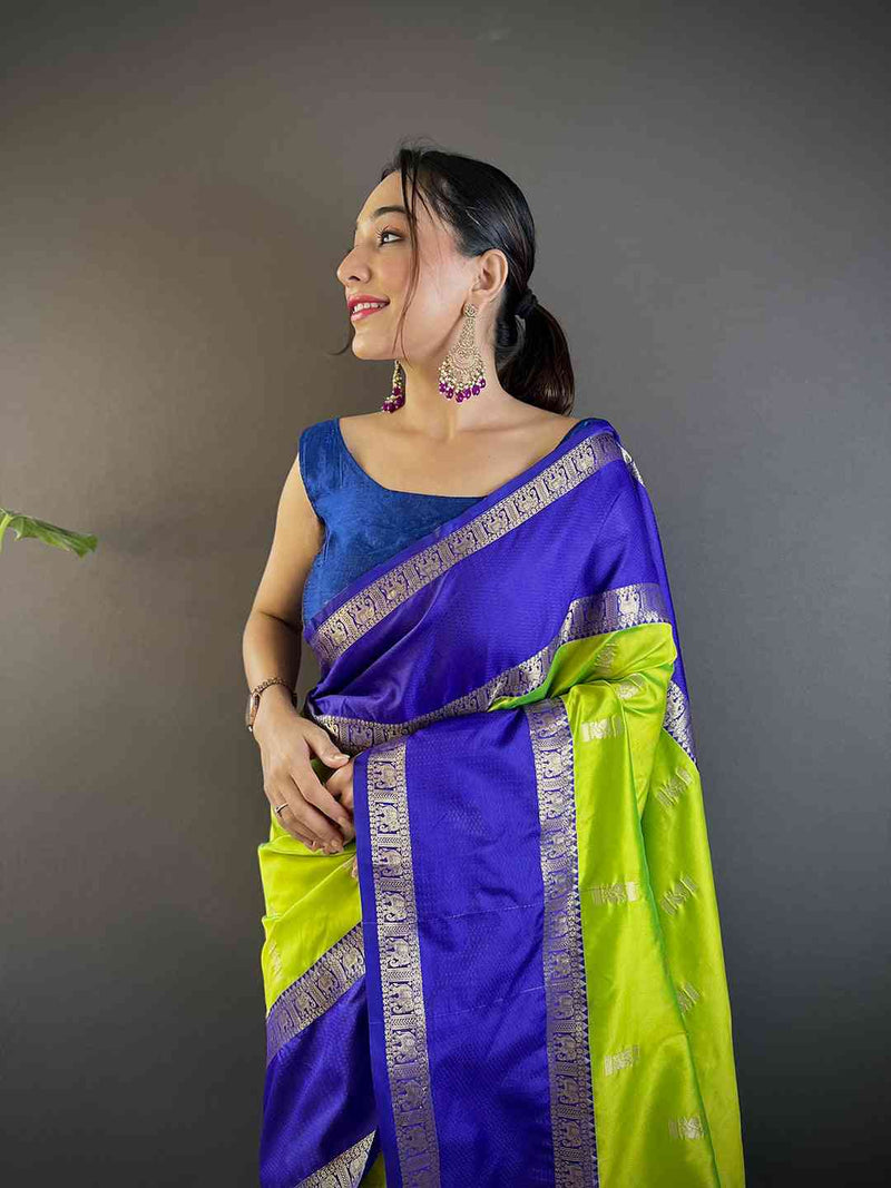 Eyecapthear Gadhwal Pure Soft Silk Festive Wear Saree