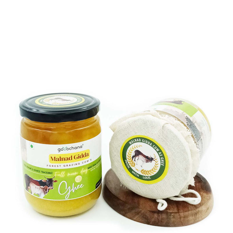 Gorochana 100% Source Traceable Desi Malnad Gidda A2 Full Moon Day Bilona Cow Ghee | Pure Ghee | Organic Ghee - Limited Time Offer