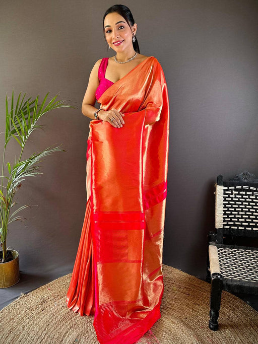Red Elegance Kanjivaram Saree