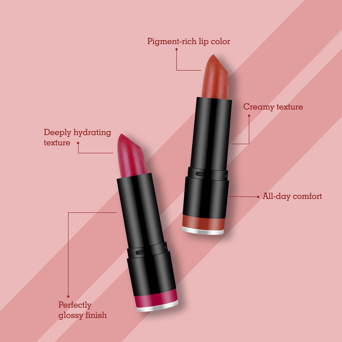 Miss Claire Aqua Rouge Lipstick - 343