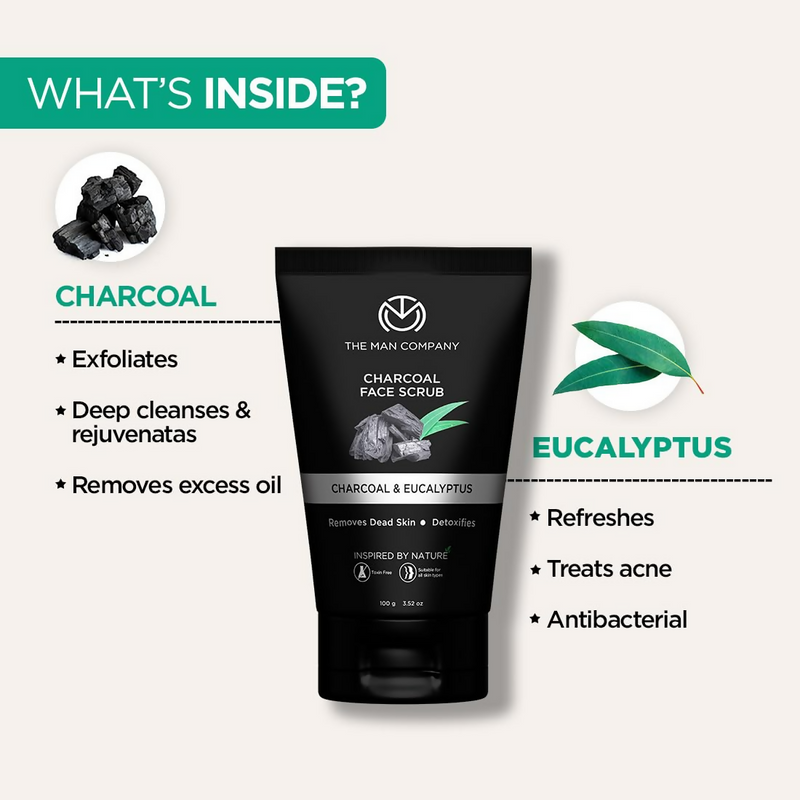 The Man Company Charcoal Tan Removal Face Scrub