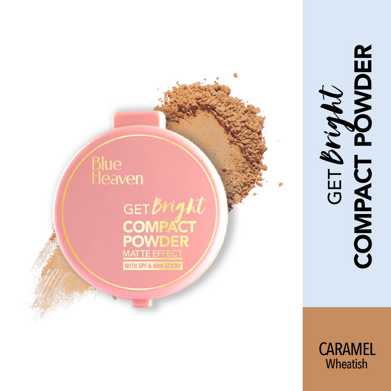 Blue Heaven Get Bright Compact Powder - Caramel