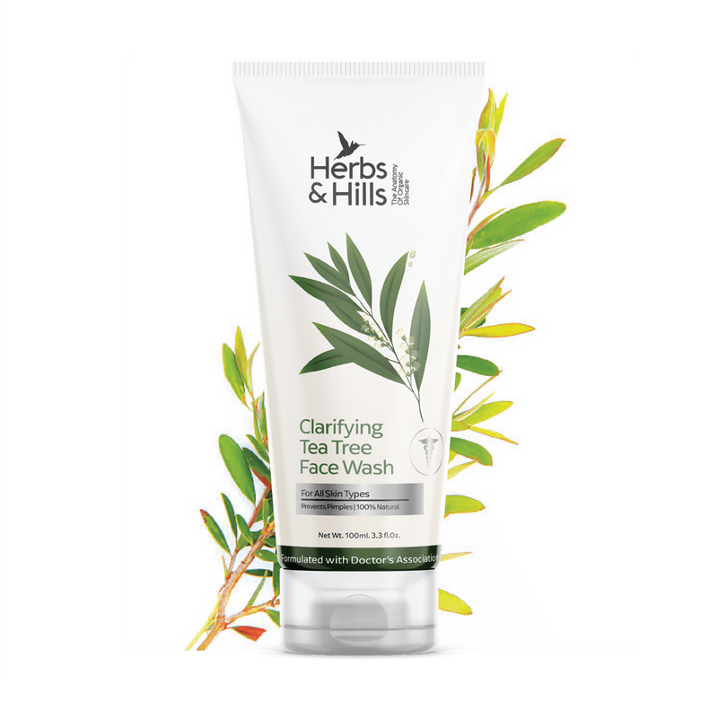Herbs & Hills Clarifying Tea Tree Face Wash