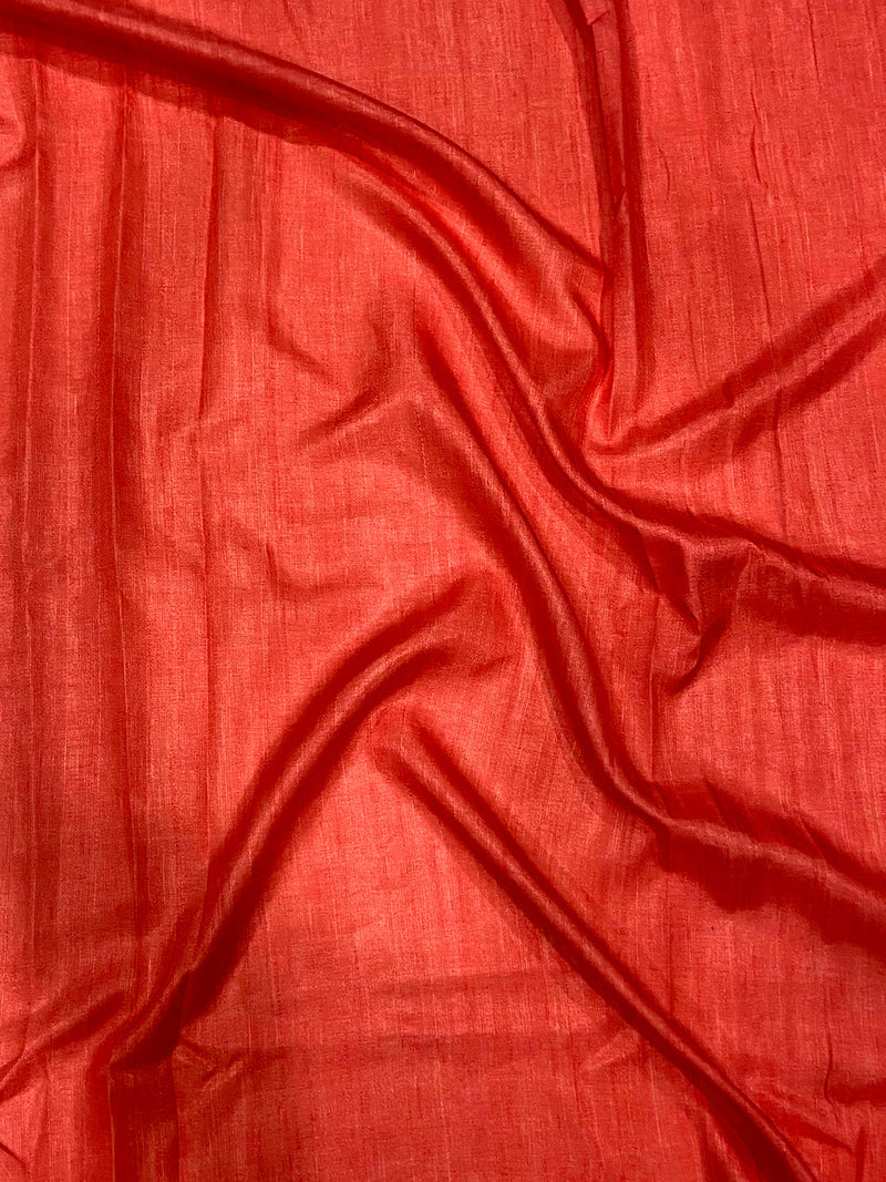 Cream Handloom Ghicha polka Dot Saree