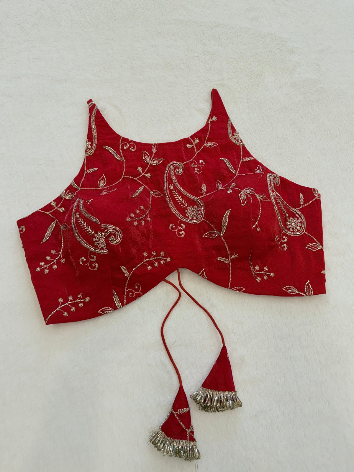 Zarina Red Blouse