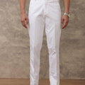 Men Linen Cotton White Pants Smart Care