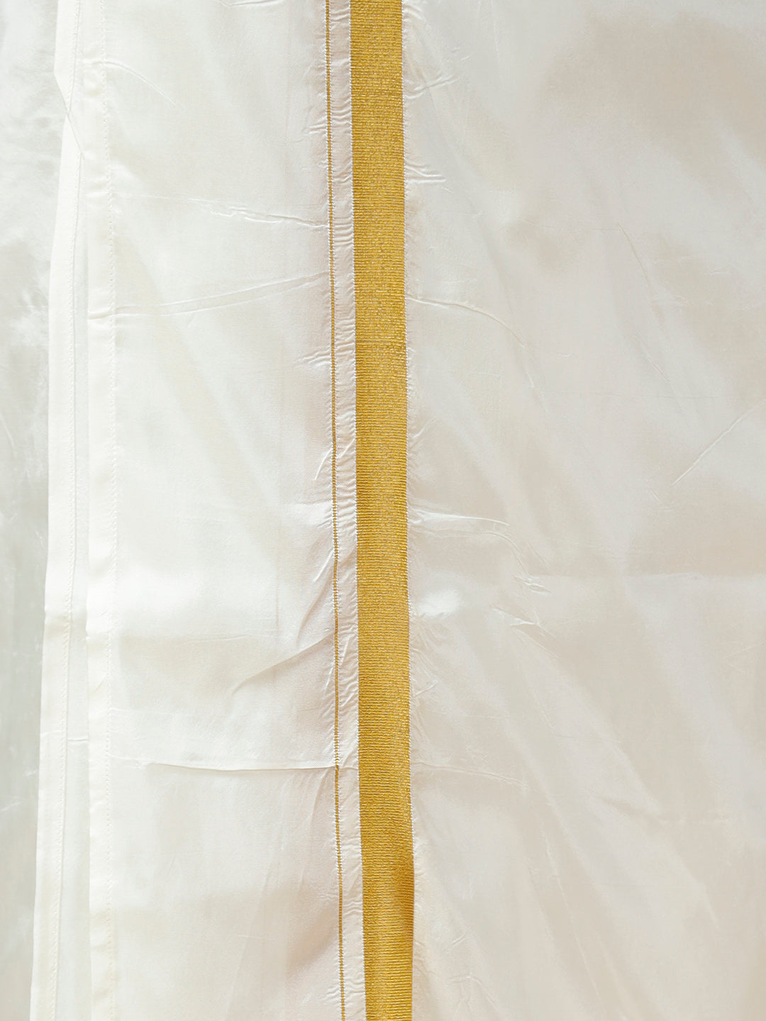 Men Dark Peach Half Sleeves Shirt with Art Silk Double Layer Dhoti Combo PS3