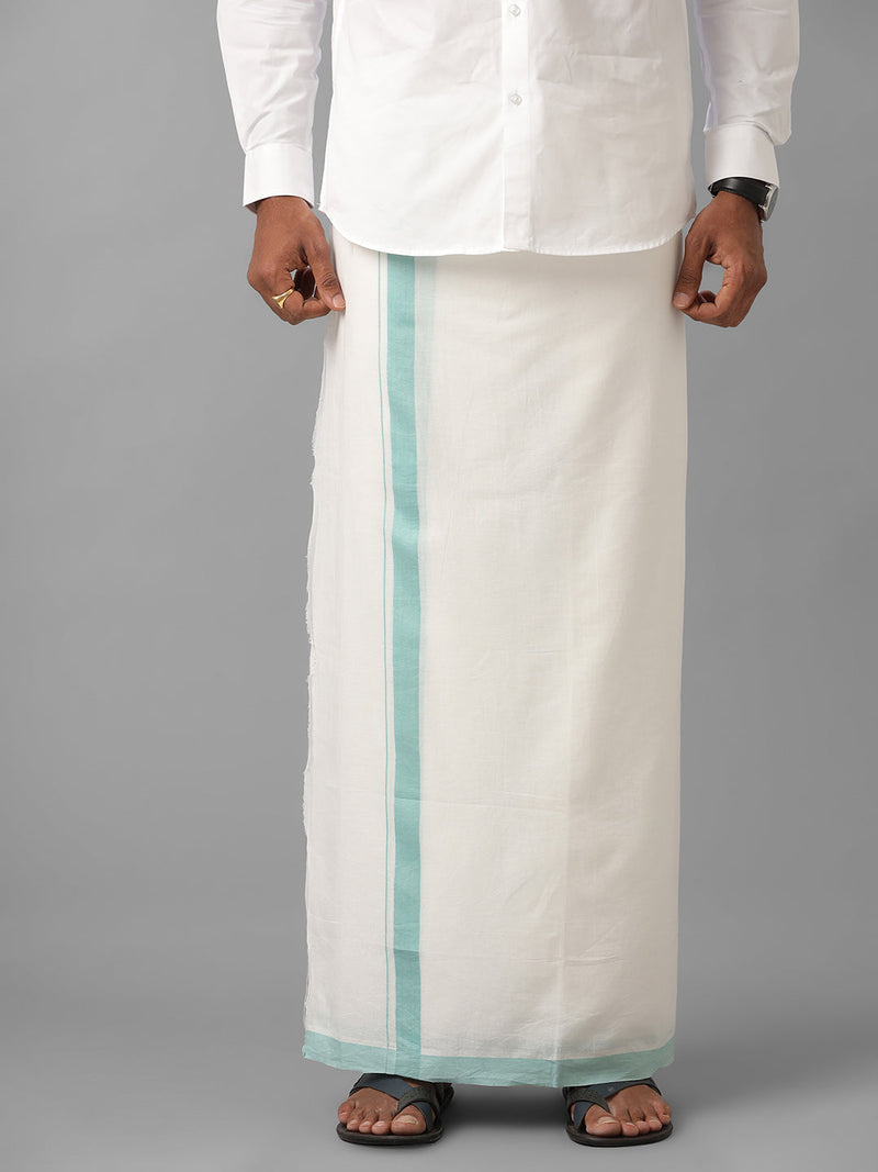 100% Cotton Double Dhoti White Success Spl SS02