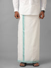 100% Cotton Double Dhoti White Success Spl SS02