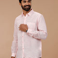 Men Cotton Rich Shirt Pink T51 AAT4