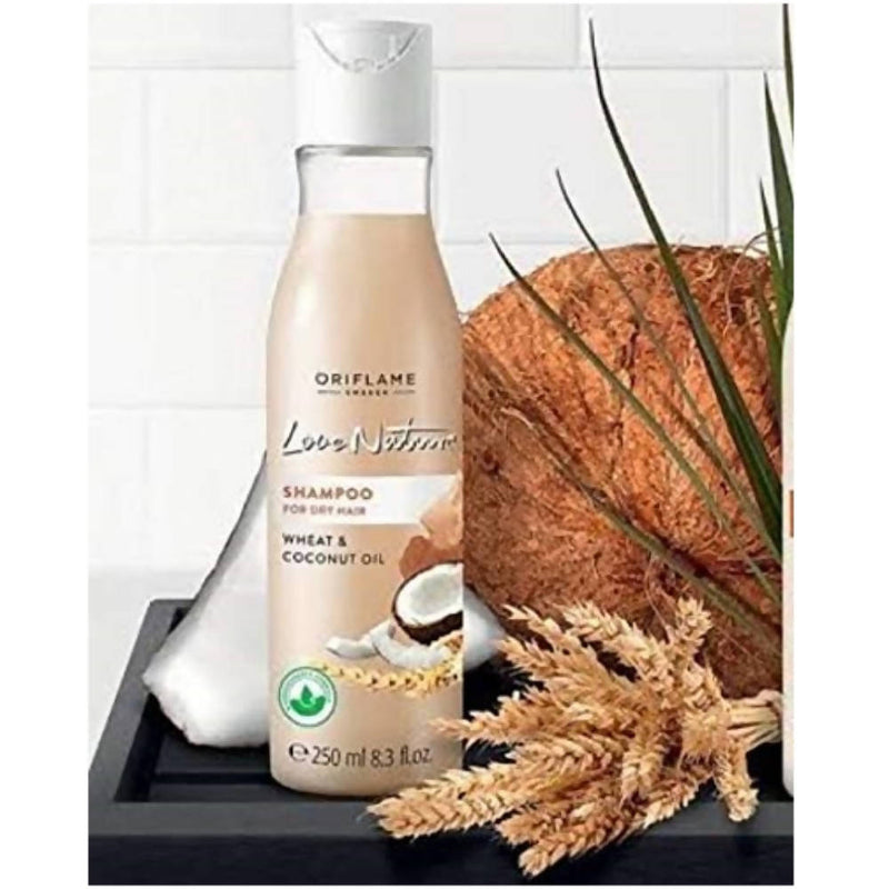 Oriflame Love Nature Shampoo For Dry Hair - Wheat & Coconut Oil