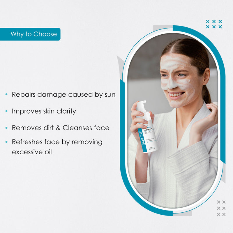 SANCTUS De-Tan Foaming Face Wash