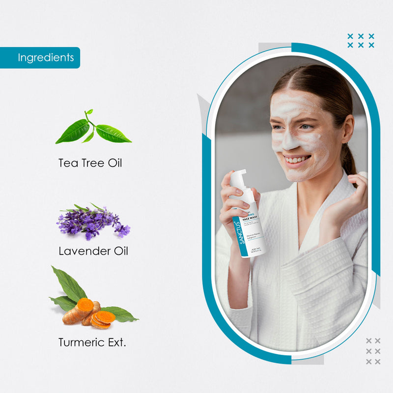 SANCTUS De-Tan Foaming Face Wash