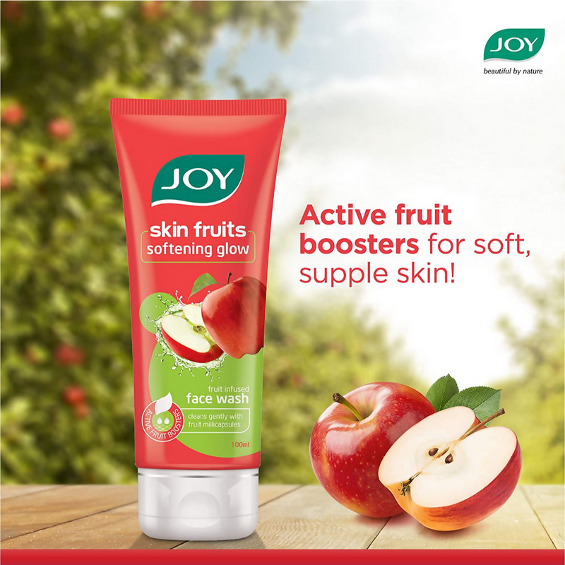 Joy Apple Face Wash For Skin Softening Dead Skin Removal & Exfoliation