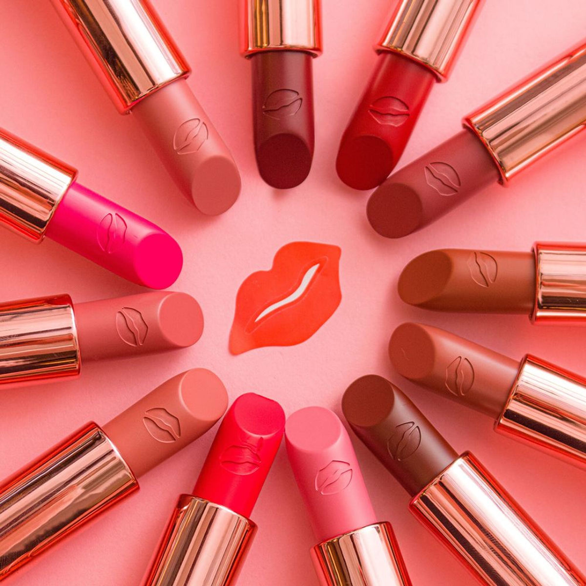 Makeup Revolution Satin Kiss Lipstick - Heart Race Peach Nude