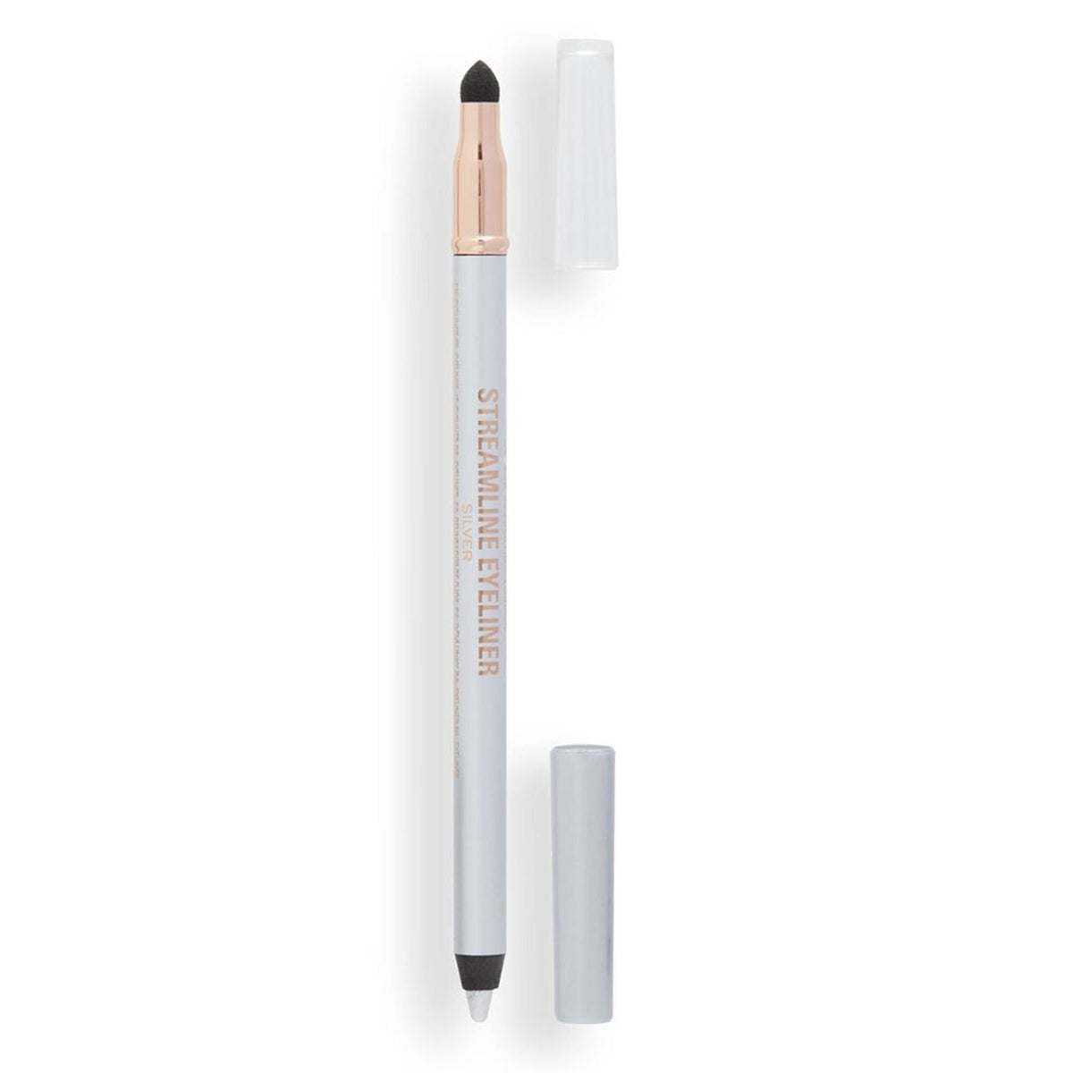 Makeup Revolution Streamline Waterline Eyeliner Pencil-Ultra Creamy Smudge Proof Smokey Looks - Silver