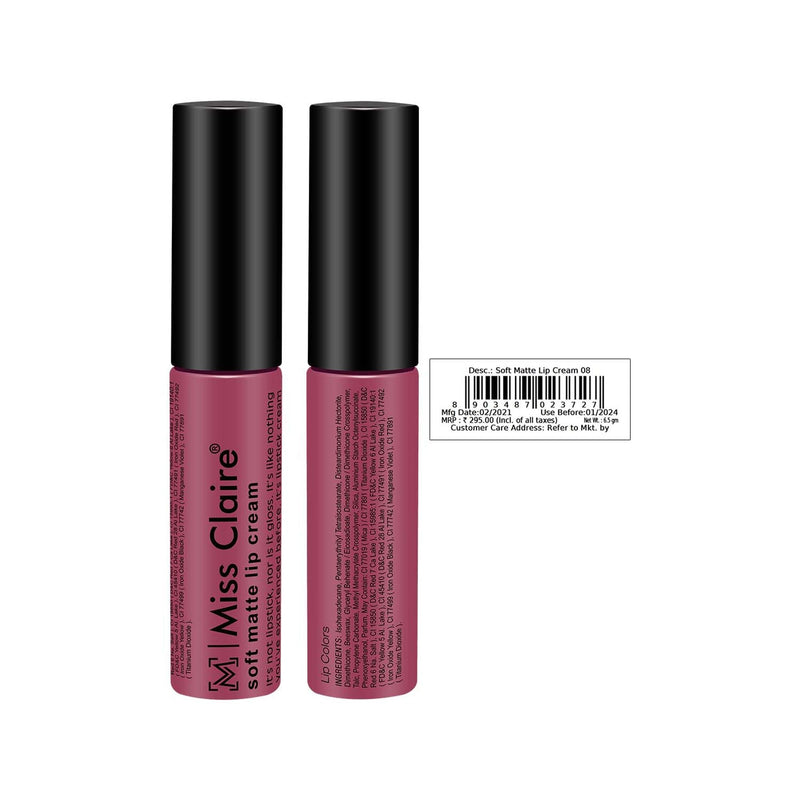 Miss Claire Soft Matte Lip Cream - 8