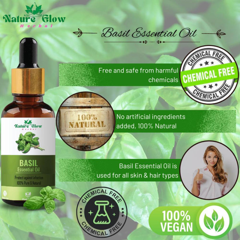 Nature Glow Herbal Basil Essential Oil