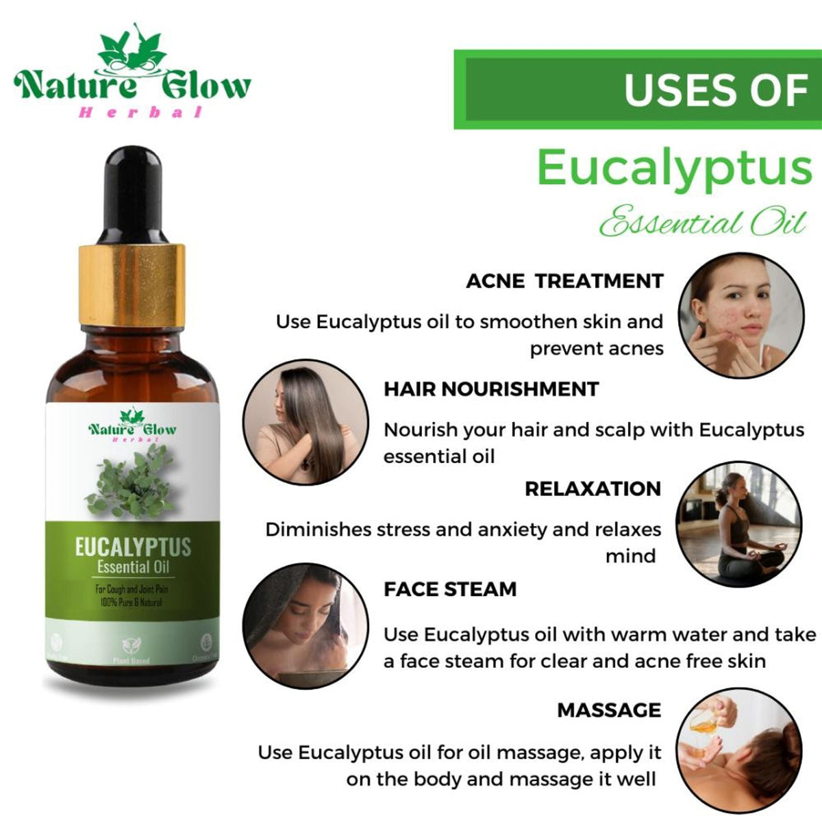 Nature Glow Herbal Eucalyptus Essential Oil