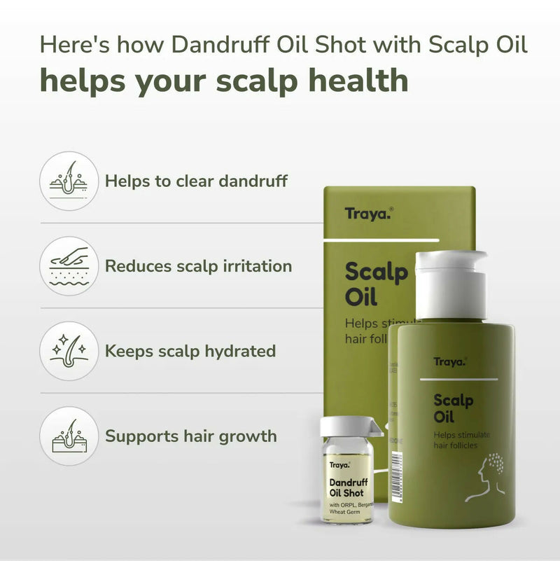 Traya Scalp Oil with Dandruff Oil Shot