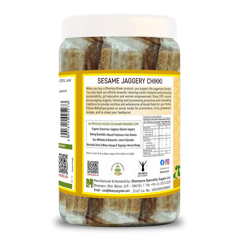 Dhampur Green Sesame Jaggery Chikki