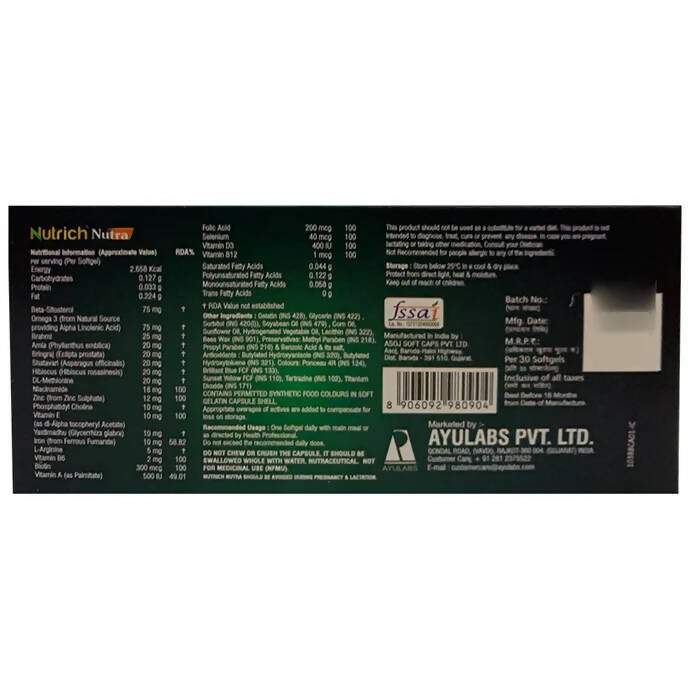 Ayulabs Nutrich Nutra Softgel Capsules