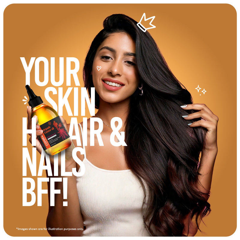 Careberry Organic Cold Pressed Castor Oil (Arandi Oil)