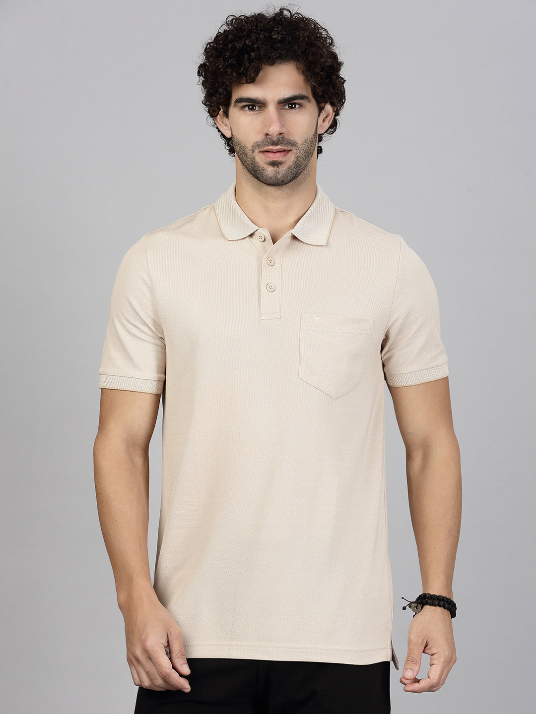 Men Cotton Rich Blue & Beige Expert Polo Tshirt Combos