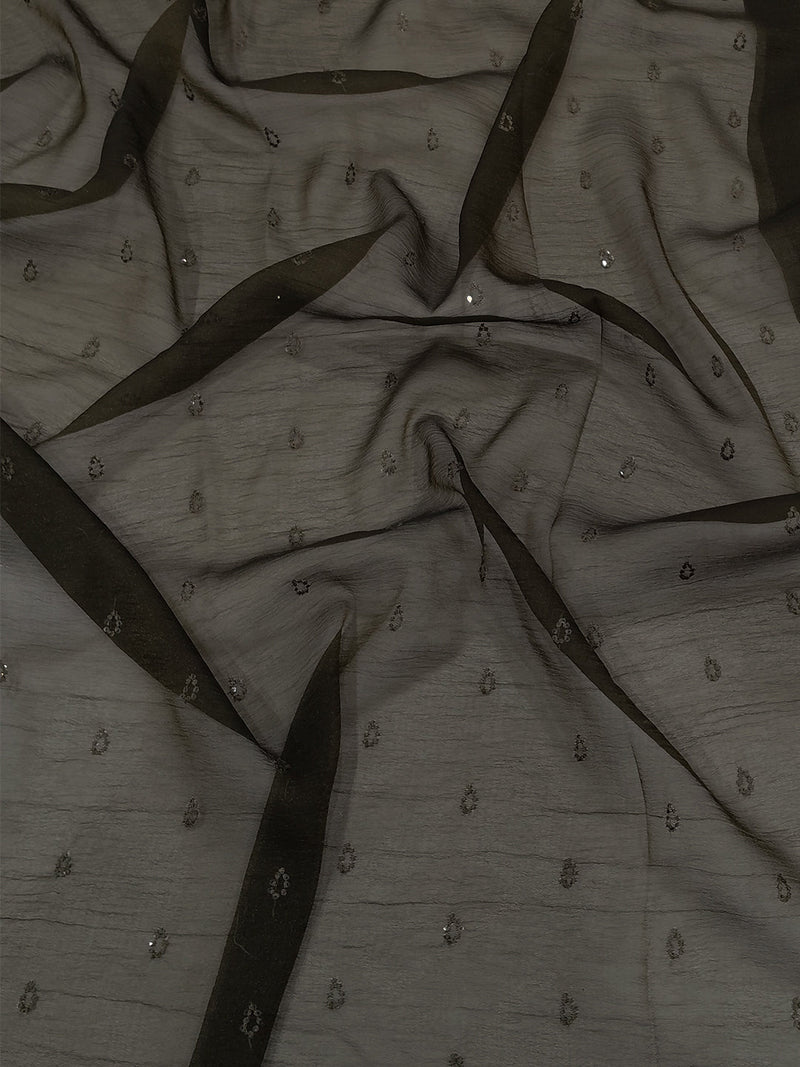 Green Art Silk Sequence Work Saree