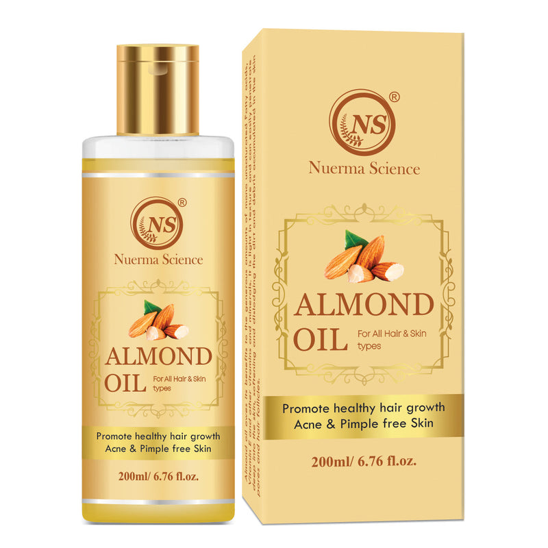 Nuerma Science Pure Almond Hair Oil for Natural Hair Growth
