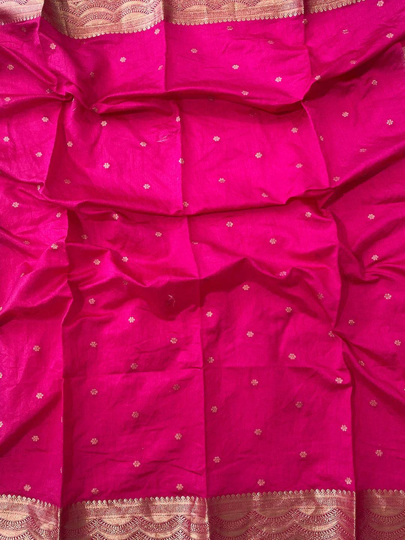 Green Pure Viscose Organza Saree With Fine Gold Zari Weaving Border