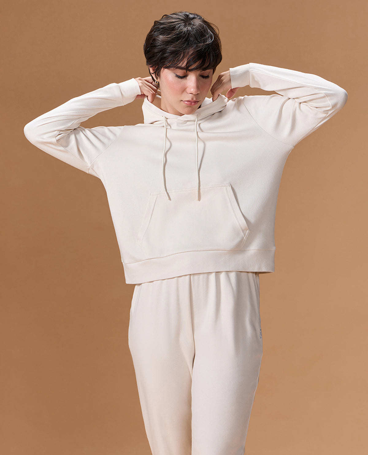 Extra Soft Cotton Hoodie and Track Pants White