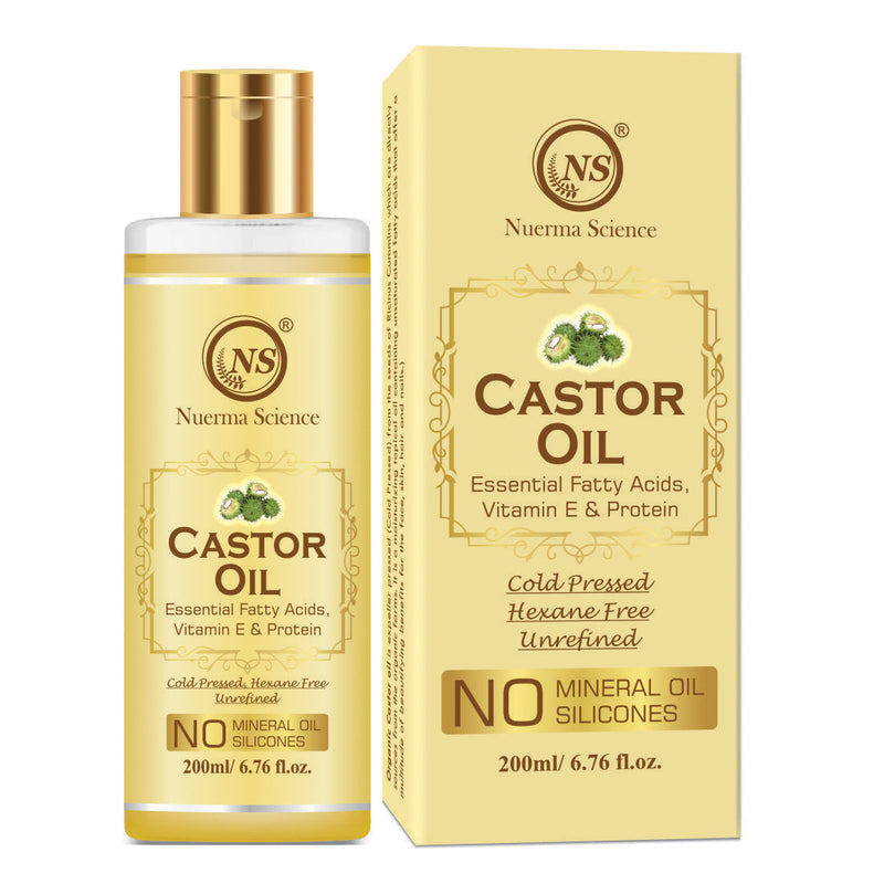 Nuerma Science Castor Oil For Skin & Body | Hydrating & Soothing Massage Oil