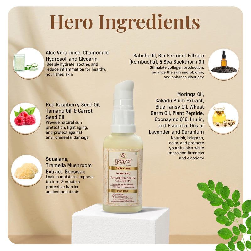 Yogez La Mu Shu Sunscreen Serum Gel SPF 35