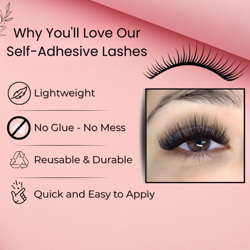 BOBI Self Adhesive Eyelashes SA47 Fox Lash Style – Outer Edge Lift