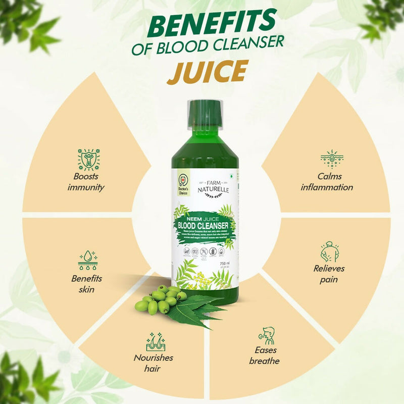 Farm Naturelle Neem Juice - Nature's Power for Detox and Skin Health
