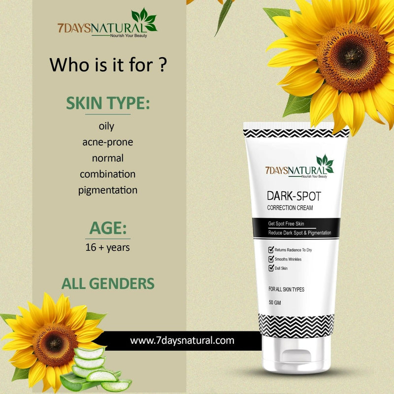 7 Days Natural Dark Spot Remover Cream For Remove Pimple Marks, Acne Scar Blemishes