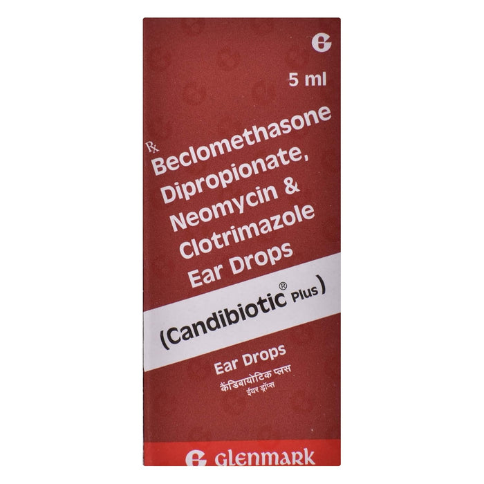 3 x Candibiotic Plus - Bottle of 5 ml Ear Drops