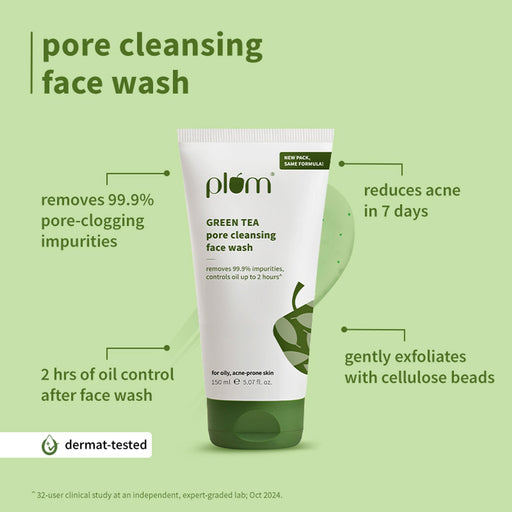 Plum Green Tea Cleansing Face Wash and Oil Free Moisturizer