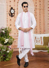 Raivat Ethnic Off White Colour Art Silk Kurta Pajama With Matching Dupatta