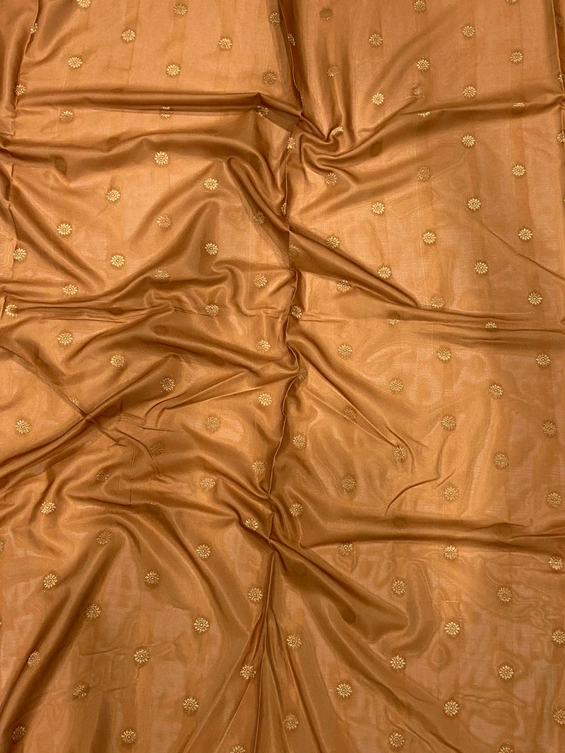 Pastel Cream Soft Crepe Silk Digital Ombre Saree