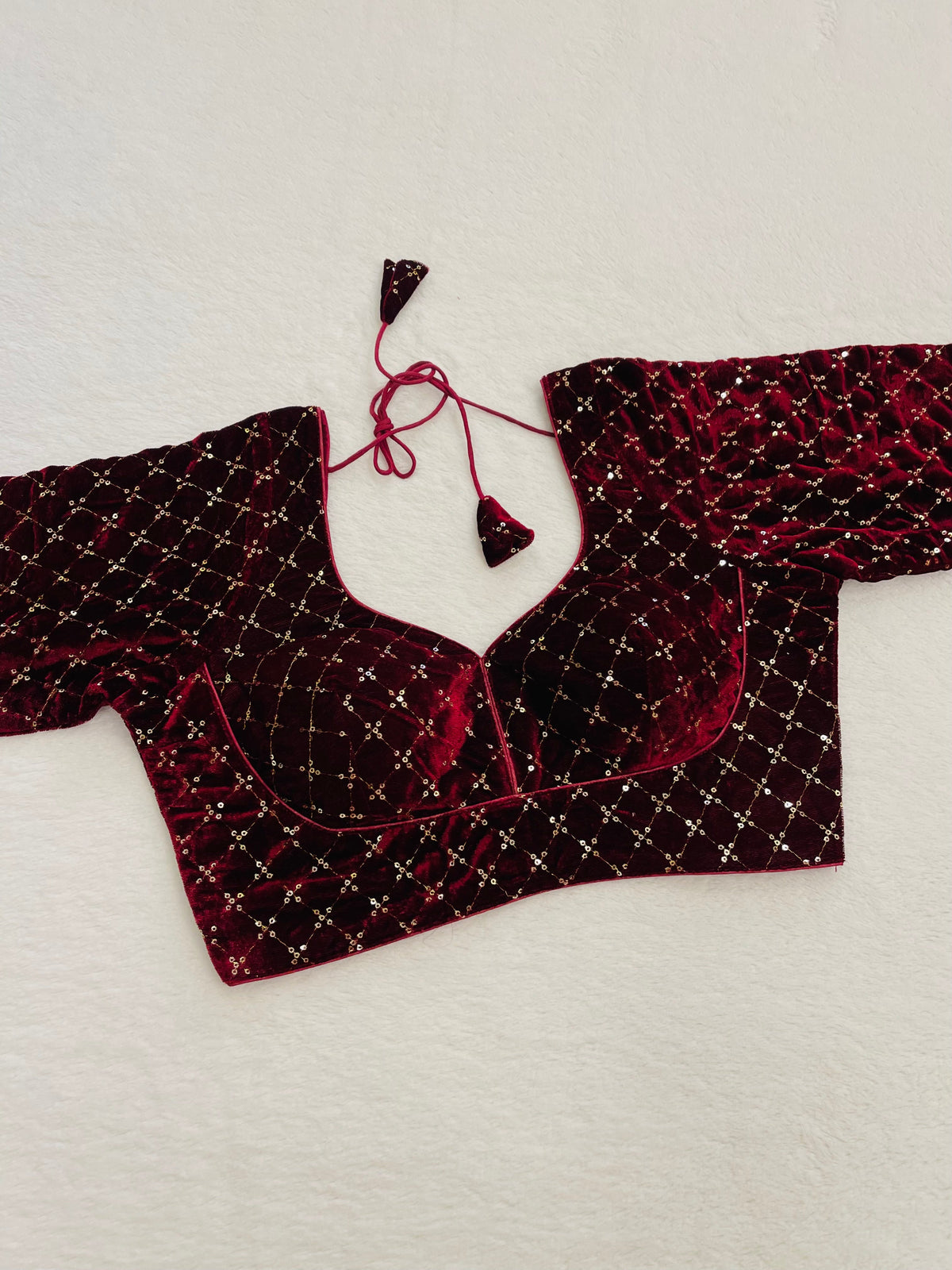 Mystic Maroon Blouse