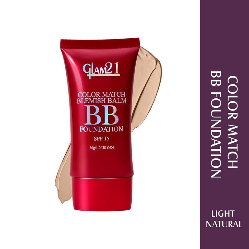 Glam21 Color Match BB Foundation SPF15 - 01 Light Natural