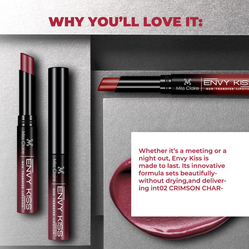 Miss Claire Envy Kiss Non Transfer Lipstick - 14 You Cutie