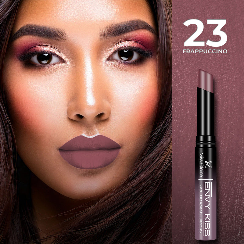 Miss Claire Envy Kiss Non Transfer Lipstick - 23 Frappuccino