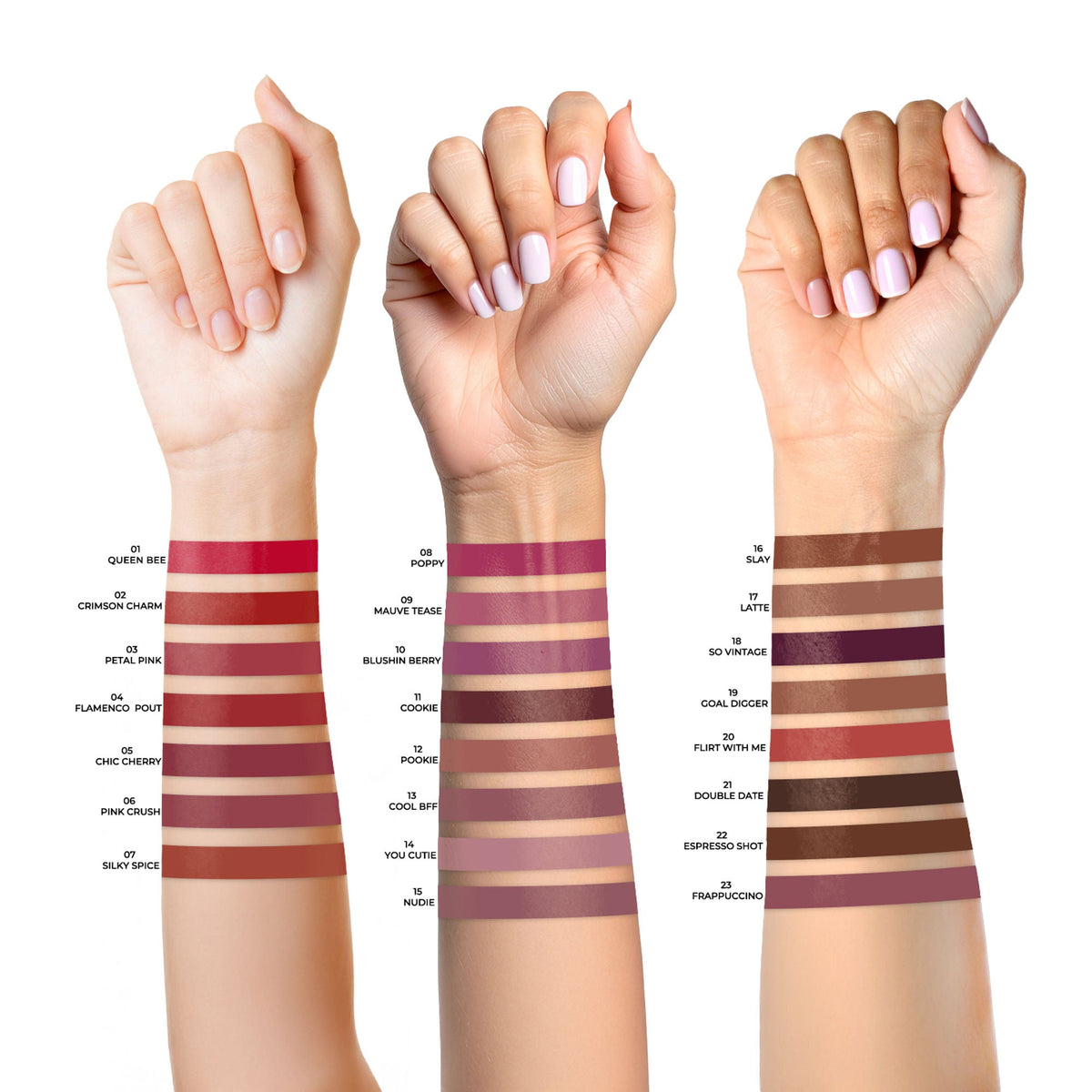 Miss Claire Envy Kiss Non Transfer Lipstick - 23 Frappuccino